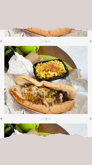 Fuego Philly Steak with the side of mac and cheese 🌱 at Farmacy Vegan Kitchen & Bakery in Tampa