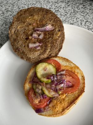 farmacy burger  at Farmacy Vegan Kitchen & Bakery in Tampa