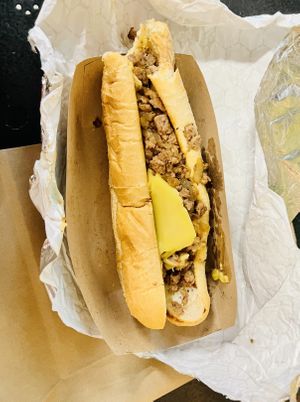 Philly cheesesteak hoagie   at Farmacy Vegan Kitchen & Bakery in Tampa