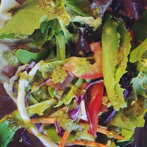 Basil vinaigrette dressing was AMAZING  at Farmacy Vegan Kitchen & Bakery in Tampa