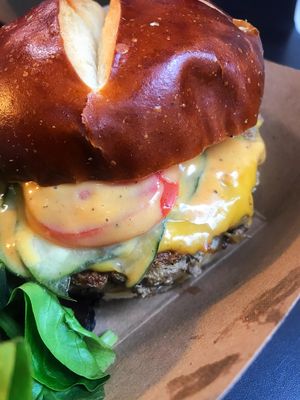 Farmacy Burger - Velicious! at Farmacy Vegan Kitchen & Bakery in Tampa