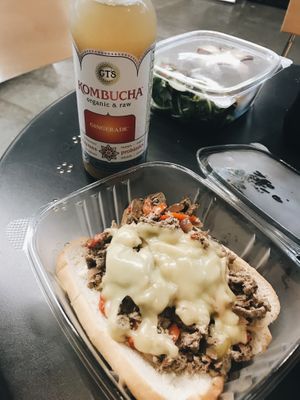 Philly Cheesesteak at Farmacy Vegan Kitchen & Bakery in Tampa