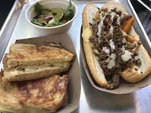 Cuban and Philly Classic at Farmacy Vegan Kitchen & Bakery in Tampa