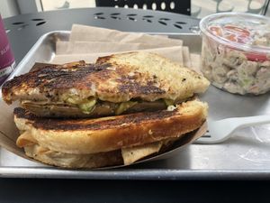California Cuban and jerk pasta at Farmacy Vegan Kitchen & Bakery in Tampa