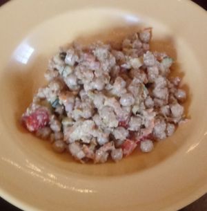 chickpea salad at Kahiau's Bakery & Cafe in Virginia Beach