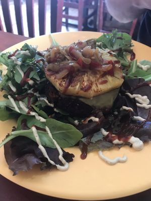 Vegan burger bowl at Kahiau's Bakery & Cafe in Virginia Beach