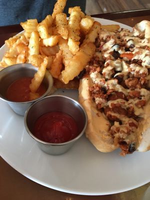 Chili cheez dog at Kahiau's Bakery & Cafe in Virginia Beach