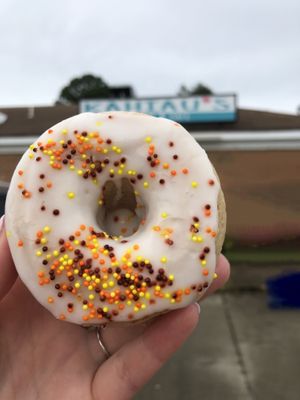 Pumpkin donut  at Kahiau's Bakery & Cafe in Virginia Beach