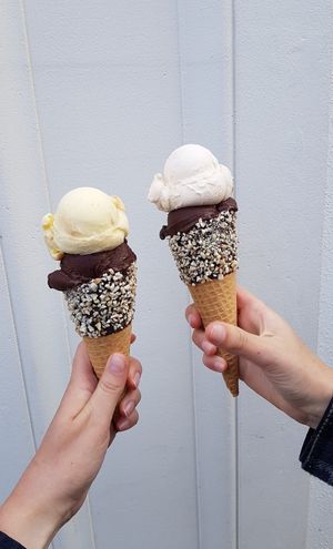 Chocolate, Mango, Melone at Gelateria San Remo in Zandvoort