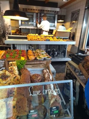 Organic Bakery at Boerenmarkt op de Noordermarkt in Amsterdam