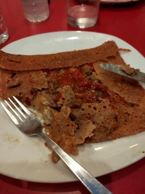 Crepe Escalivada at El Gat Creperia in Cambrils