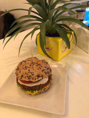 The best vegan burger! at Little Tyke in Bucharest