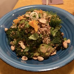 Warm broccoli salad   at Rotas da Ilha Verde in Sao Miguel