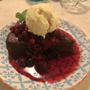 Chocolate surprise- very filling!  at Rotas da Ilha Verde in Sao Miguel