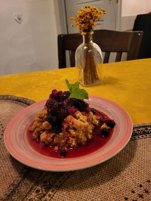 Applecrumble at Rotas da Ilha Verde in Sao Miguel