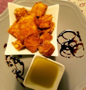 Fried tofu  at Rotas da Ilha Verde in Sao Miguel