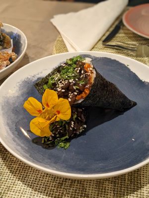 Temaki de jaca at Rotas da Ilha Verde in Sao Miguel