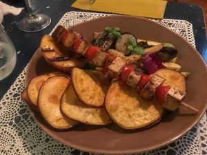 tofu dish  at Rotas da Ilha Verde in Sao Miguel