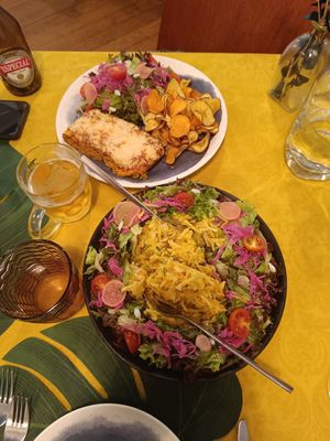 Huge and delicious dishes!!! I went with a friend while staying in Pta Delgada for a holiday. We ordered cannelloni and leek à Bras. There are also vegan options. Would come back! at Rotas da Ilha Verde in Sao Miguel