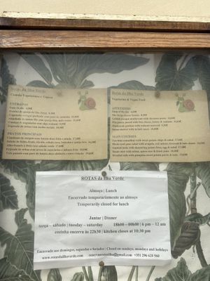 Temporarily closed for lunch (07/25)  at Rotas da Ilha Verde in Sao Miguel