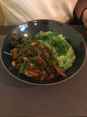 Cogumelos com molho barbecue at Rotas da Ilha Verde in Sao Miguel