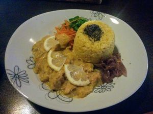 lemon curry at Vegan Curry in Tokyo