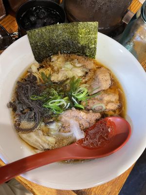 Vegan Ramen soy based  at Kyushu Jangara Ramen - Akihabara in Tokyo