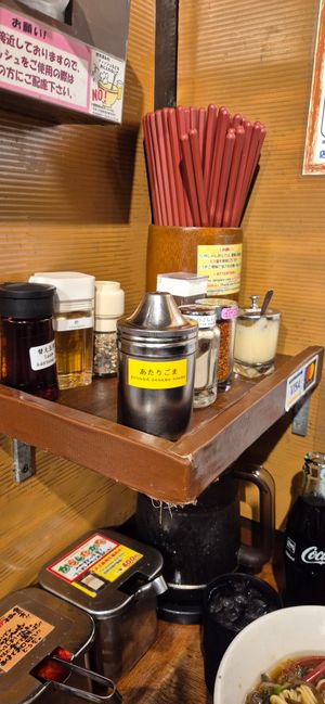 Spices at Kyushu Jangara Ramen - Akihabara in Tokyo