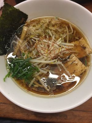 My first ramen ever! at Kyushu Jangara Ramen - Akihabara in Tokyo