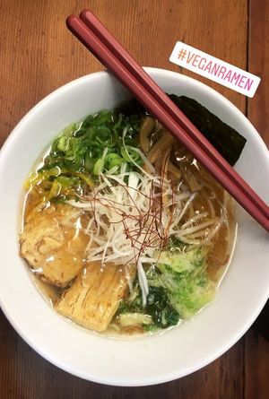 Vegan ramen at Kyushu Jangara Ramen - Akihabara in Tokyo