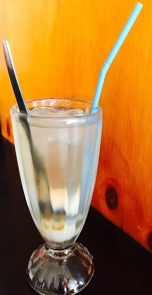 Lychee soda at PingAn Veggie Time in Bowden