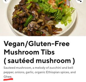 Ghee? at Enssaro Ethiopian Restaurant in Oakland