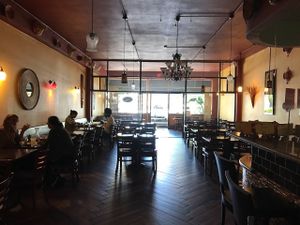 inside at Enssaro Ethiopian Restaurant in Oakland