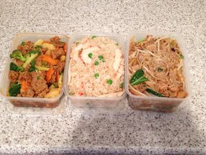 A tasty trio (haha) at Trio's Takeaway in Embleton