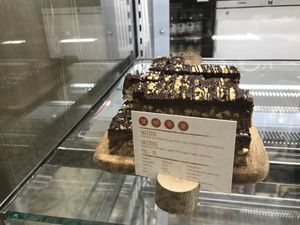 Snickers bar  at Tökmag Vegan Street Food in Budapest