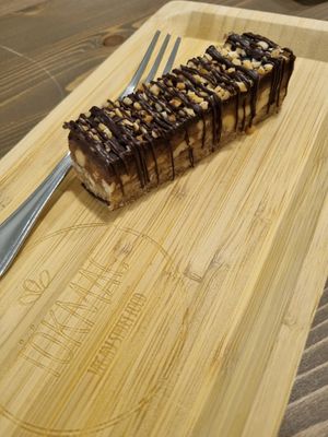 Sniker bar at Tökmag Vegan Street Food in Budapest