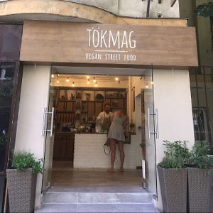 shop front  at Tökmag Vegan Street Food in Budapest