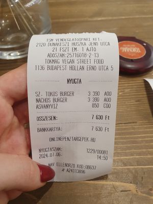  at Tökmag Vegan Street Food in Budapest