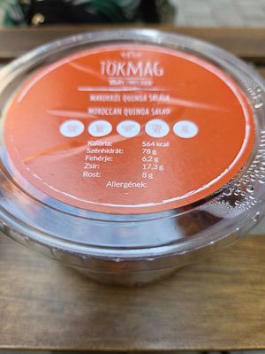 Quinoa lunch box at Tökmag Vegan Street Food in Budapest