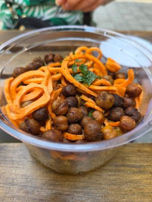 Quinoa lunch box at Tökmag Vegan Street Food in Budapest