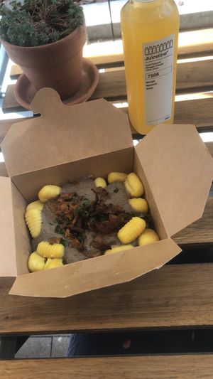 Best gnocchis ever 😍 at Tökmag Vegan Street Food in Budapest