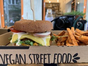 Just look at this! at Tökmag Vegan Street Food in Budapest