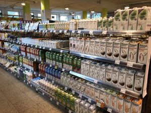 Plant milk  at Biofeld - Atzgersdorfer Str. in Vienna