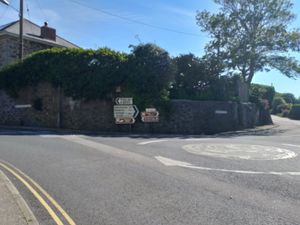 Entrance from the opposite corner at Planted - Vegan Self-Catering Studio in St Agnes