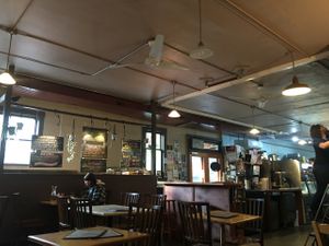 Inside cafe at Proper Eats Market and Cafe in Portland