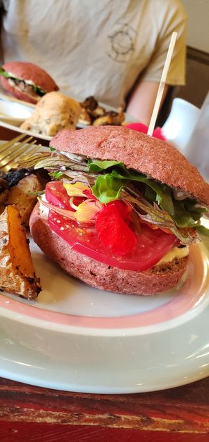 Vegan sandwich at Bistro Red Beet in Wasilla