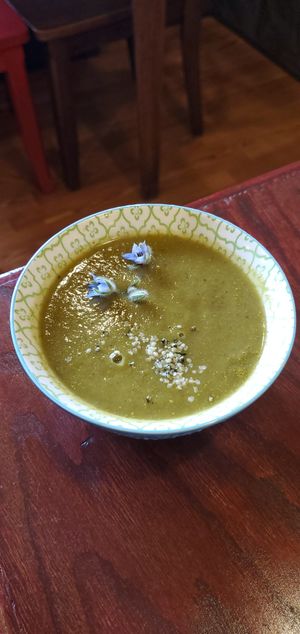 Vegan soup at Bistro Red Beet in Wasilla