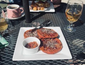 Vegan “French Toast” at Bistro Red Beet in Wasilla