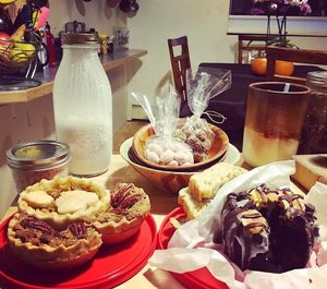 Chocolate covered nuts, little pies and a bundt cake! at Bistro Red Beet in Wasilla