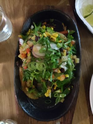 Sizzling veggies for enchiladas at The Mexican - Port Douglas in Port Douglas